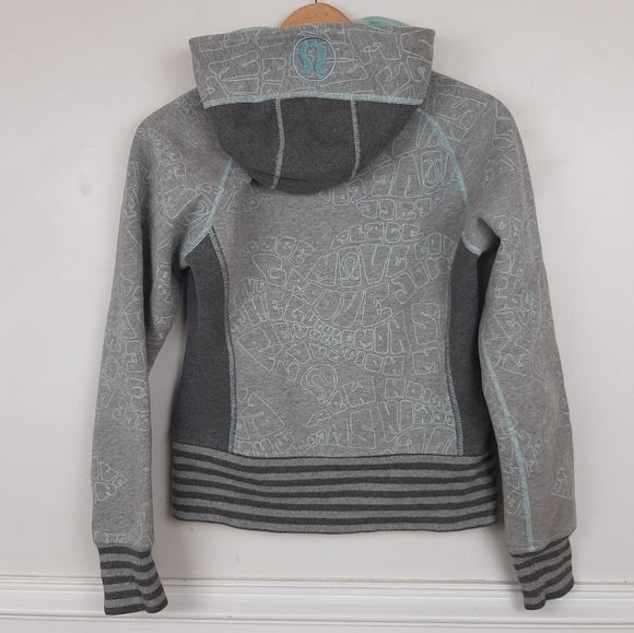 Lululemon Revolution Graffiti Scuba Hoodie Size 6 - Picture 2 of 13